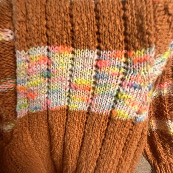 Free People Now & Then Cinnamon Women’s Sz S Collared Short Sleeved 70s Festival - Picture 4 of 16